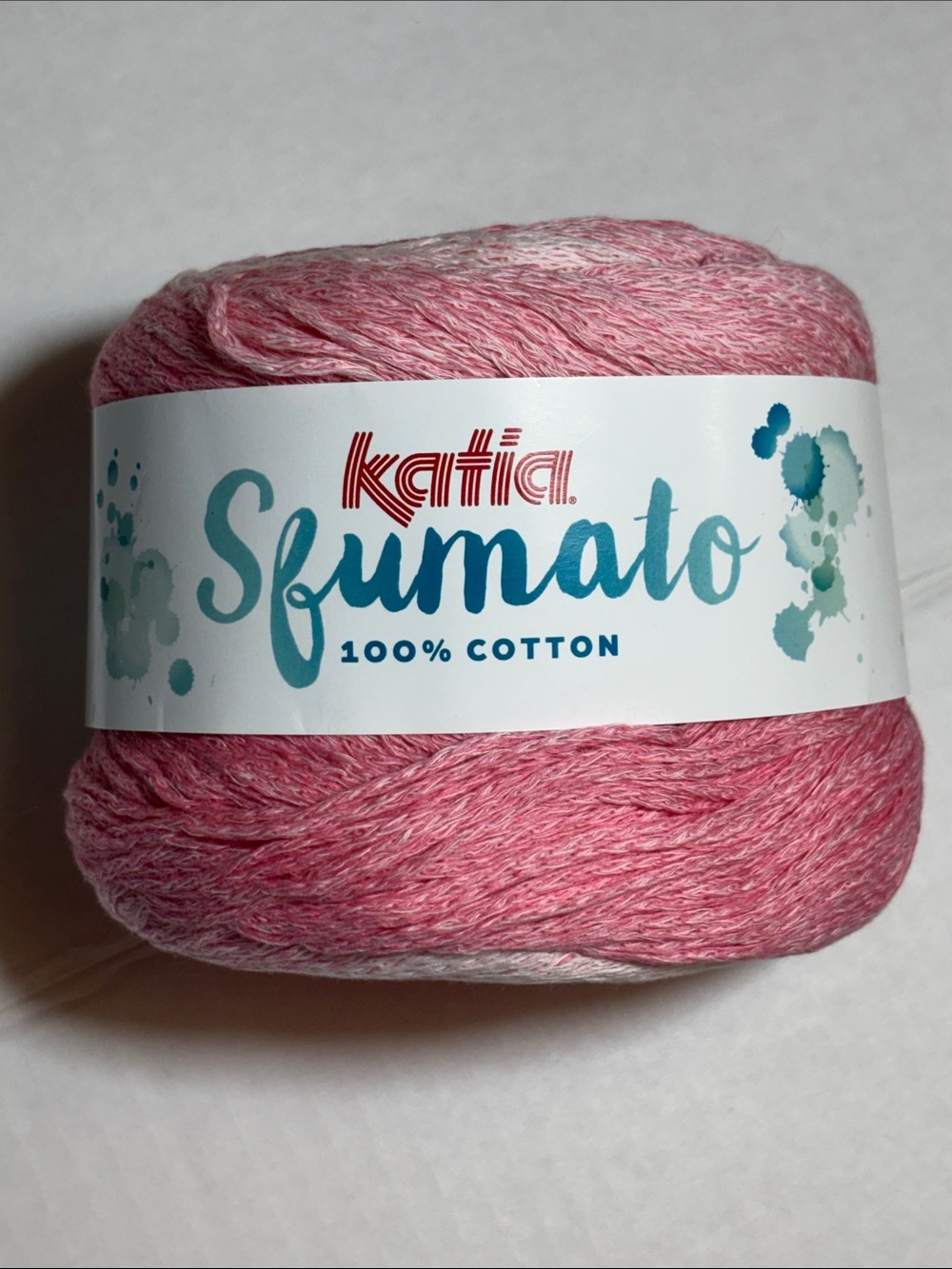 Sfumato Pink Cotton gentle gradient yarn